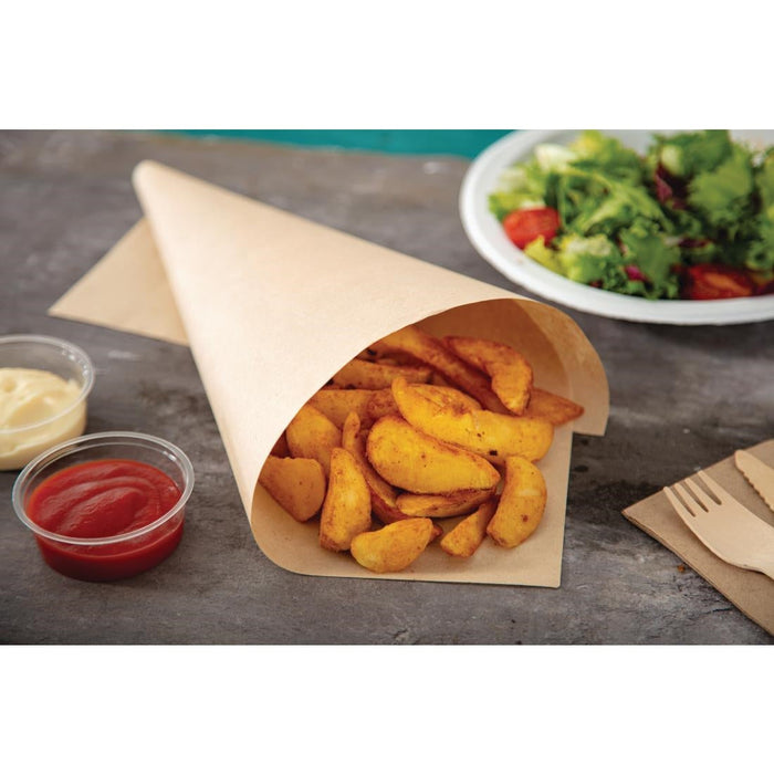 Vegware Compostable Unbleached Greaseproof Paper 380 x 275mm Vegware
