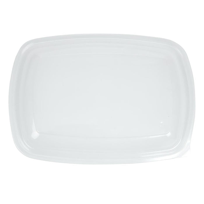 Fastpac Large Rectangular Food Container Lids 1350ml / 48oz (150 Pack) FastPac