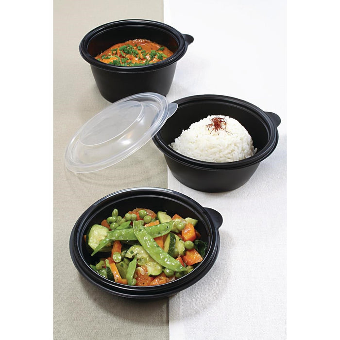 Fastpac Small Round Food Containers 375ml / 13oz (500 Pack) FastPac