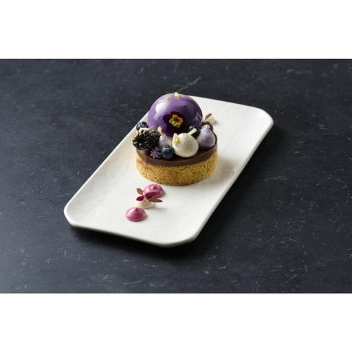 Churchill Alchemy Abstract White Shallow Oblong Tray 300mm (6 Pack) Churchill