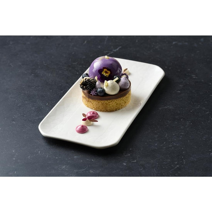 Churchill Alchemy Abstract White Shallow Oblong Tray 300mm (6 Pack) Churchill