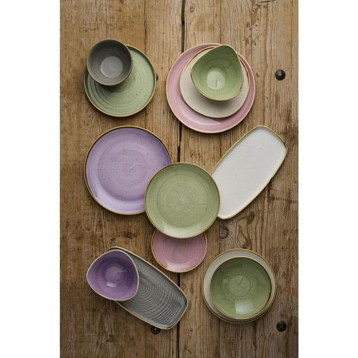Churchill Stonecast Sage Green Coupe Plate 165mm (12 Pack) Churchill