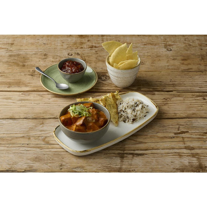 Churchill Stonecast Barley White Chefs' Walled Oblong Plate 300mm (6 Pack) Churchill