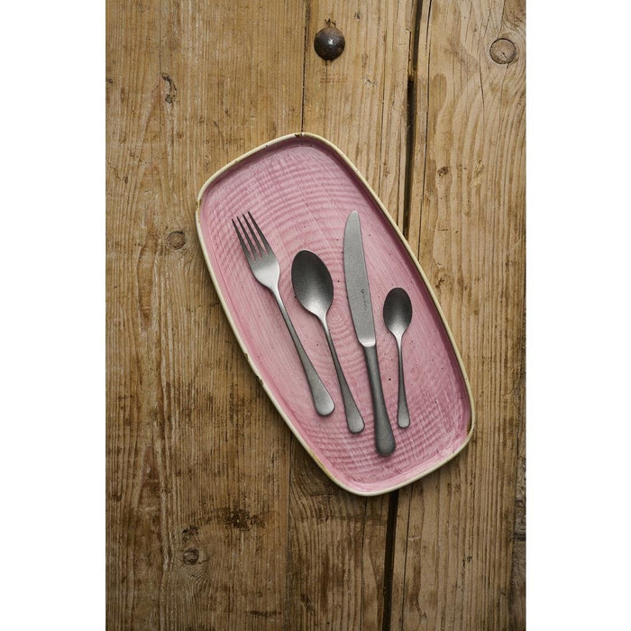 Churchill Stonecast Petal Pink Chefs' Walled Oblong Plate 350mm (6 Pack) Churchill