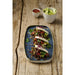 Churchill Stonecast Blueberry Chefs' Walled Oblong Plate 350mm (6 Pack) Churchill