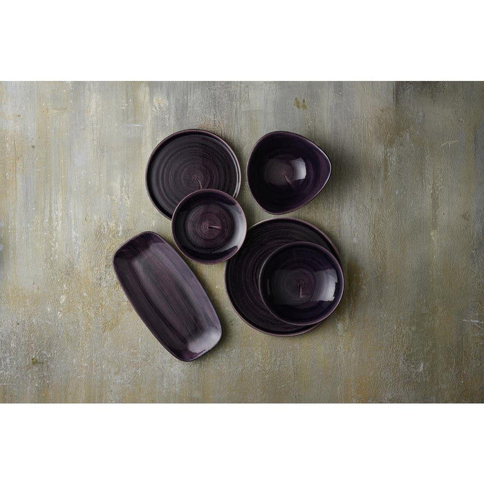 Churchill Stonecast Patina Deep Purple Triangle Plate 265mm (12 Pack) Churchill