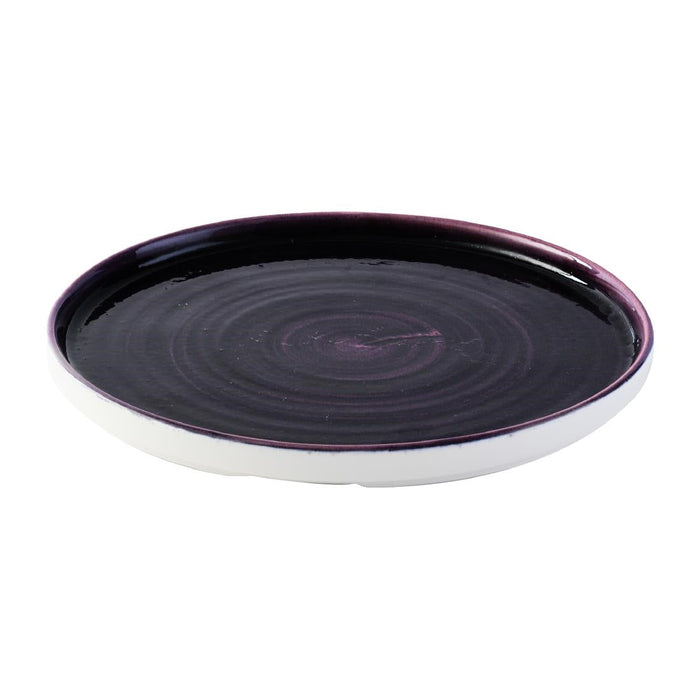 Churchill Stonecast Patina Deep Purple Walled Plate 260mm (6 Pack) Churchill