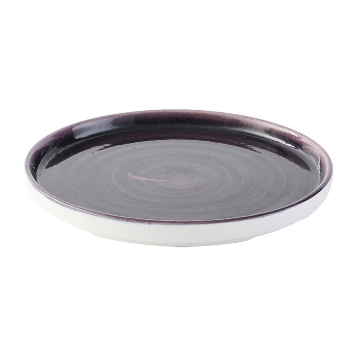 Churchill Stonecast Patina Deep Purple Walled Plate 210mm (6 Pack) Churchill