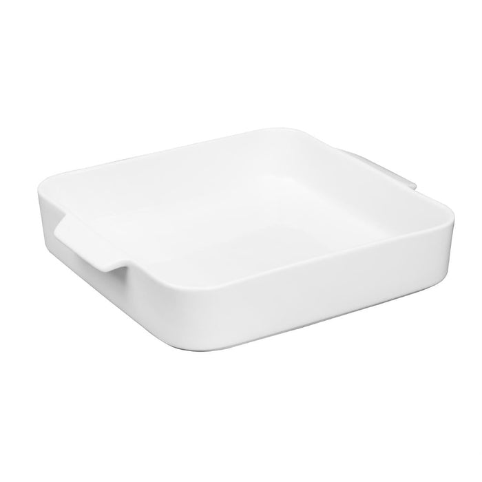 Olympia Whiteware Square Eared Roaster 260x225x50mm (2 Pack) Olympia