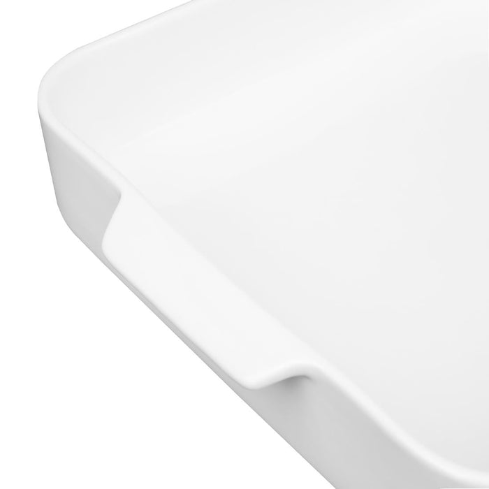 Olympia Whiteware Square Eared Roaster 260x225x50mm (2 Pack) Olympia
