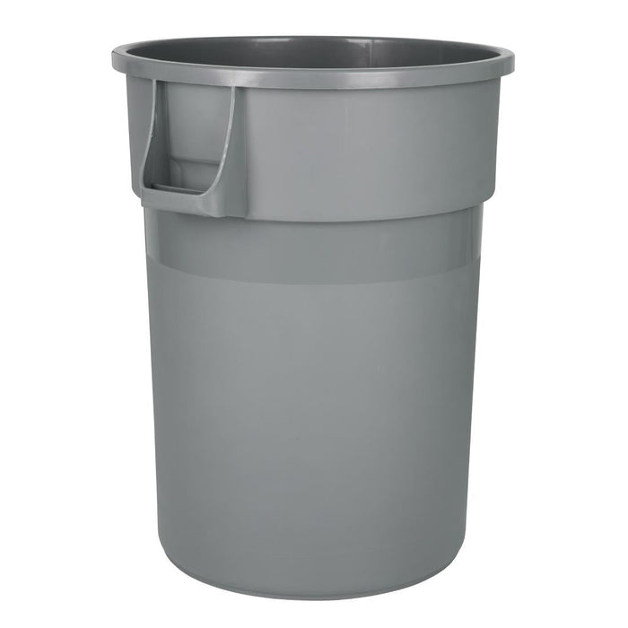 Jantex Heavy-Duty Round Bin Grey 160Ltr Jantex