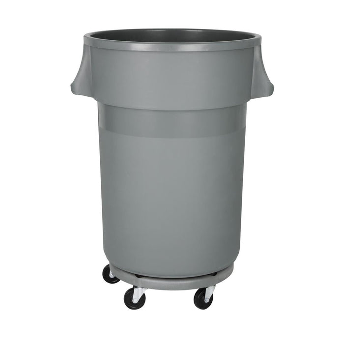 Jantex Heavy-Duty Round Bin Grey 160Ltr Jantex