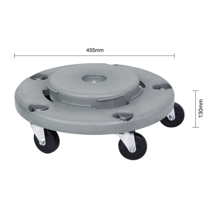 Jantex Dolly for 160Ltr Heavy-Duty Round Bin Jantex