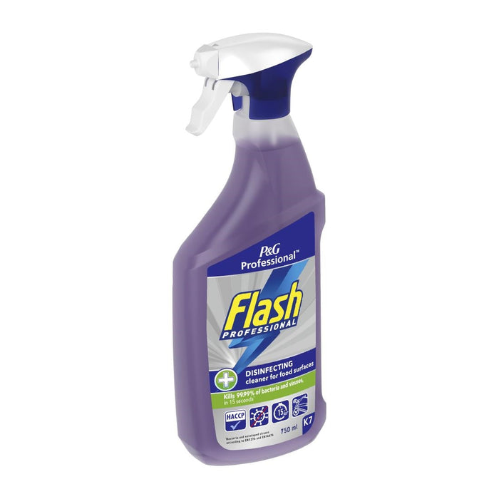 Flash Professional Disinfecting Cleaning Spray for Food Surfaces 750ml (6 Pack) P&G Professional