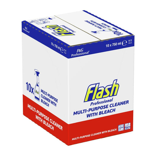 Flash Professional Multi-Purpose Cleaner With Bleach 750ml (10 Pack) P&G Professional