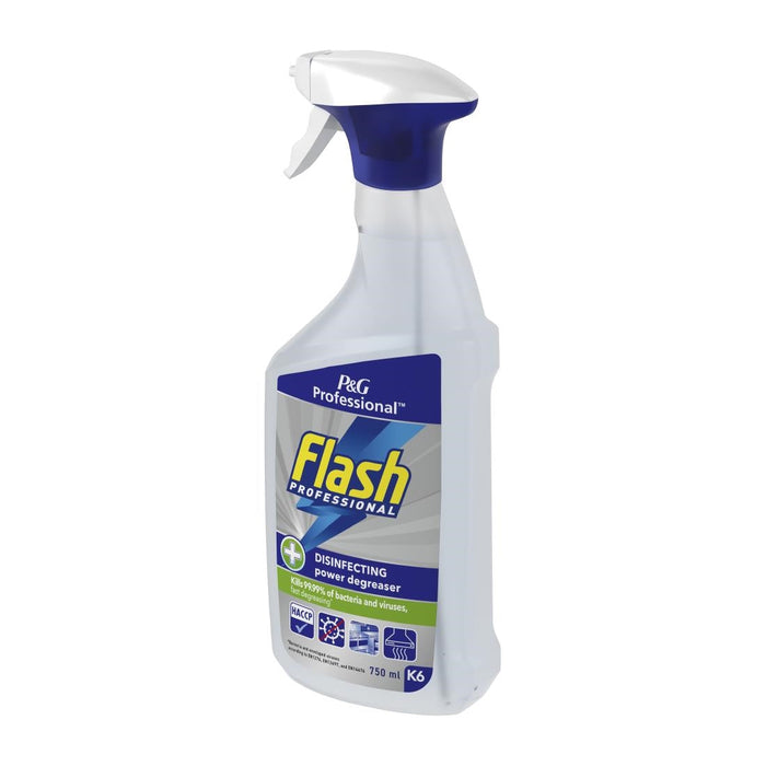 Flash Professional Disinfecting Power Degreaser Cleaning Spray 750ml (6 Pack) P&G Professional