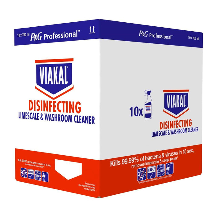 Viakal Professional Limescale Remover Spray 750ml (10 Pack) P&G Professional