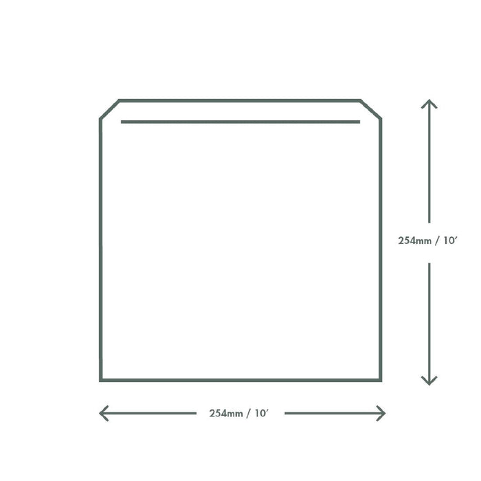 Vegware Compostable Paper Sandwich Bags Kraft - 10x10" (1000 Pack) Vegware