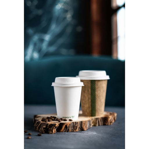 Vegware Hot Cup Lid Moulded Fibre 79-Series (1000 Pack) Vegware