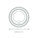 Vegware Hot Cup Lid Moulded Fibre 79-Series (1000 Pack) Vegware