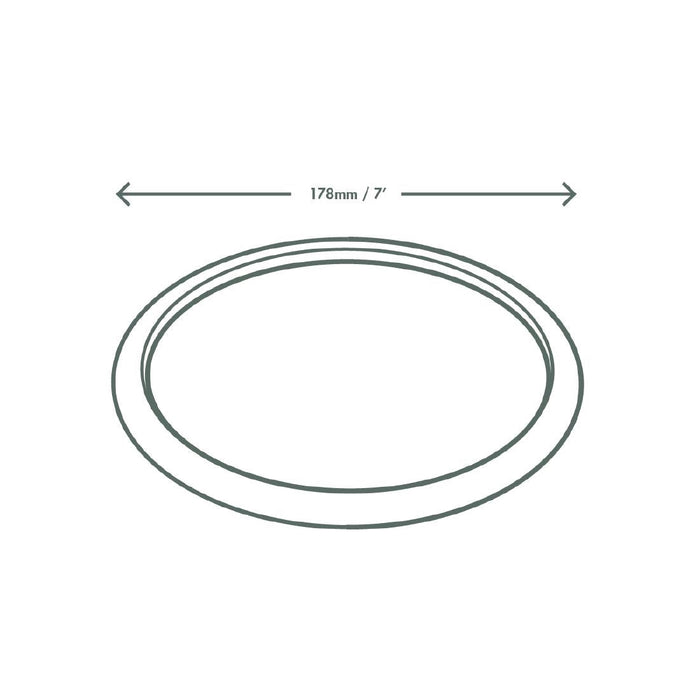 Vegware Compostable Nourish Moulded Fibre Plates Natural 7"/178mm (500 Pack) Vegware