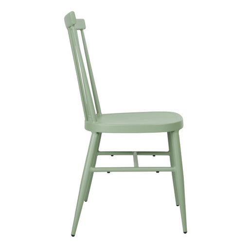 Bolero Windsor Aluminium Green Chairs (4 Pack) Bolero