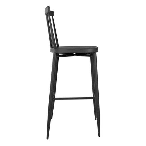 Bolero Windsor Aluminium Black High Stools (2 Pack) Bolero