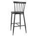 Bolero Windsor Aluminium Black High Stools (2 Pack) Bolero