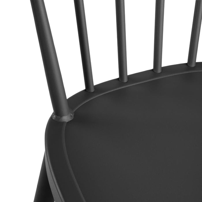 Bolero Windsor Aluminium Black High Stools (2 Pack) Bolero