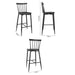 Bolero Windsor Aluminium Black High Stools (2 Pack) Bolero