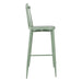 Bolero Windsor Aluminium Green High Stools (2 Pack) Bolero