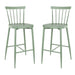Bolero Windsor Aluminium Green High Stools (2 Pack) Bolero