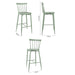 Bolero Windsor Aluminium Green High Stools (2 Pack) Bolero