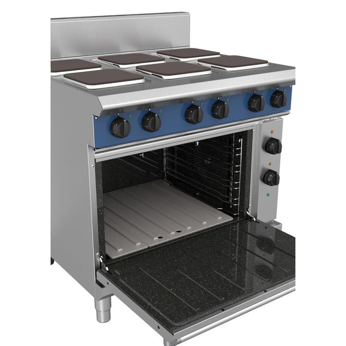 Blue Seal 6 Plate Convection Oven Range 22.2kW E56S Blue Seal