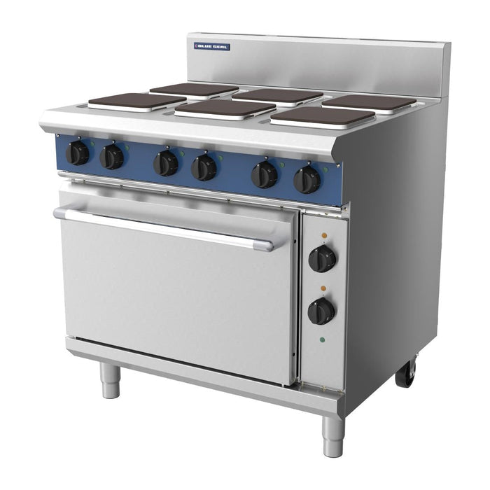 Blue Seal 6 Plate Static Oven Range 22.1kW E506S Blue Seal