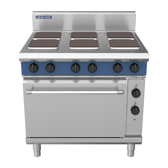 Blue Seal 6 Plate Static Oven Range 22.1kW E506S Blue Seal