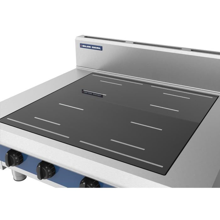 Blue Seal 4 Zone Countertop Full Area Induction Hob 20kW IN514F-B Blue Seal
