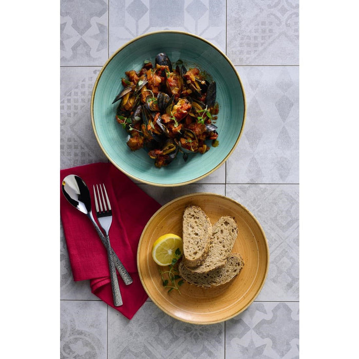 Churchill Stonecast Tangerine Coupe Plate 288mm (12 Pack) Churchill Super Vitrified