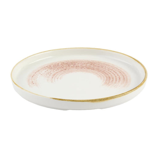 Churchill Studio Prints Homespun Accents Coral Walled Plate 210mm (6 Pack) Churchill Super Vitrified