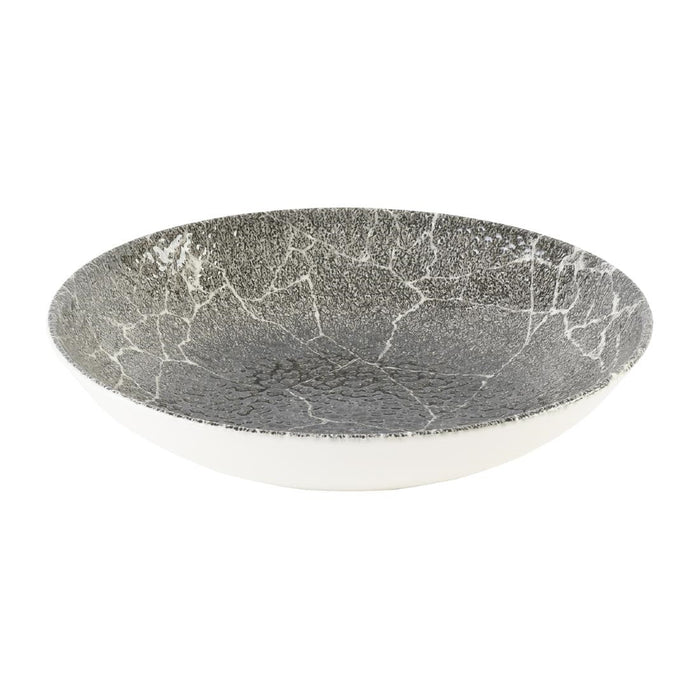 Churchill Studio Prints Kintsugi Quartz Black Coupe Bowl 248mm(12 Pack) Churchill Super Vitrified