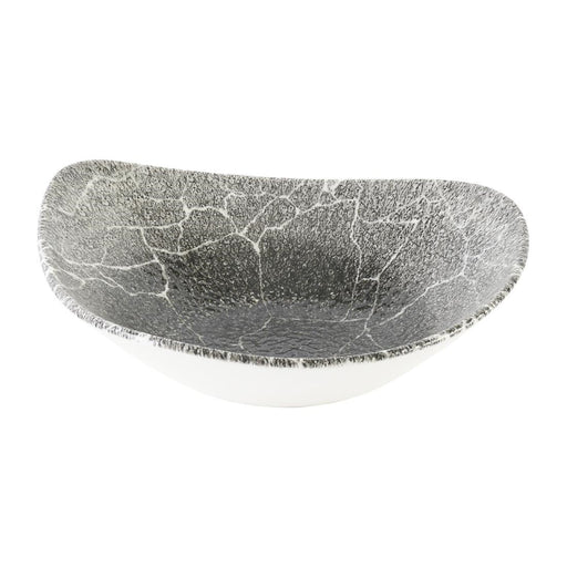 Churchill Studio Prints Kintsugi Quartz Black Triangle Bowl 235mm (12 Pack) Churchill Super Vitrified