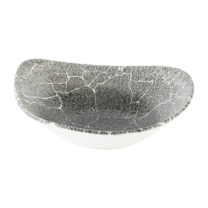 Churchill Studio Prints Kintsugi Quartz Black Triangle Bowl 235mm (12 Pack) Churchill Super Vitrified