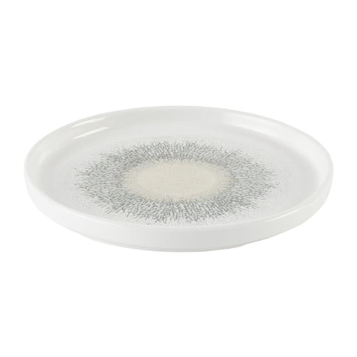 Churchill Studio Prints Fusion Agate Grey Chefs' Walled Plate 260mm (6 Pack) Churchill Super Vitrified