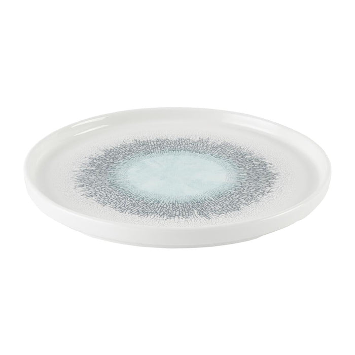 Churchill Studio Prints Fusion Aquamarine Chefs' Walled Plate 260mm (6 Pack) Churchill Super Vitrified