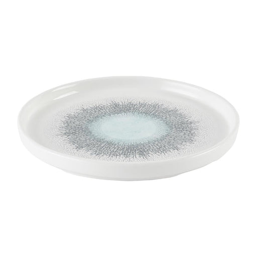 Churchill Studio Prints Fusion Aquamarine Chefs' Walled Plate 210mm (6 Pack) Churchill Super Vitrified