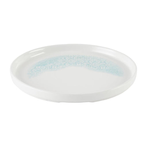 Churchill Vintage Prints Med Tiles Aquamarine Chefs' Walled Plate 210mm (6 Pack) Churchill Super Vitrified