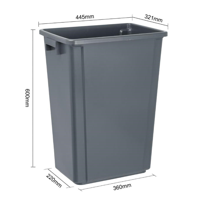 Jantex Slim Bin Grey 60Ltr Jantex