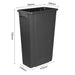 Jantex Slim Bin Black 80Ltr Jantex