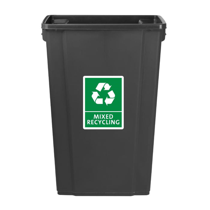 Jantex Slim Bin Black 80Ltr Jantex