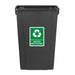 Jantex Slim Bin Black 80Ltr Jantex